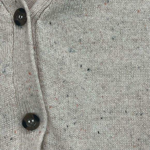 Cavalini Women's Button Cardigan Sweater xs Pockets Metallic Thread Shimmer - Picture 7 of 16